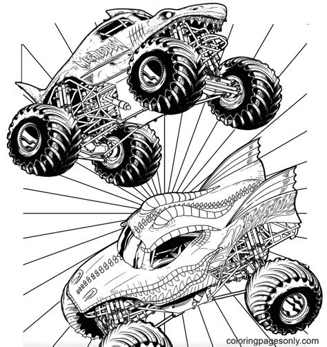 Monster Jam Printable Coloring Pages